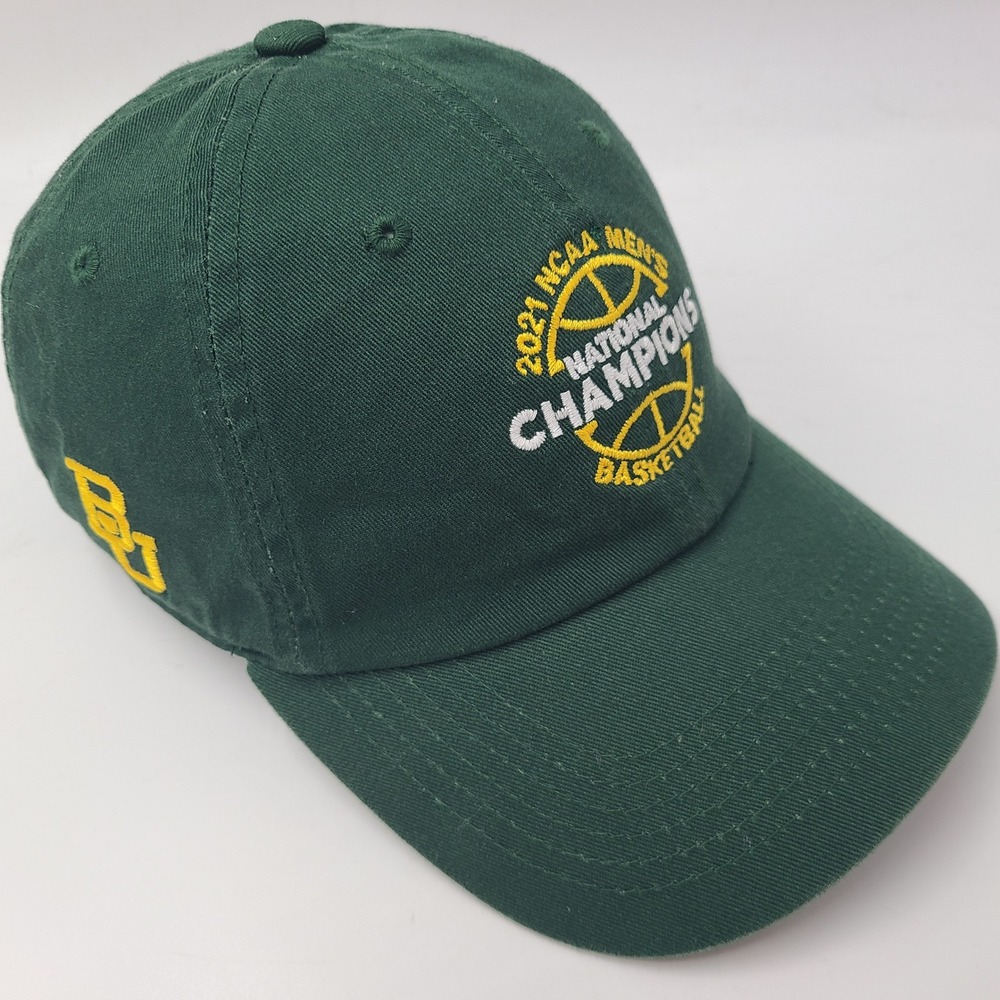 Baylor Bears Hat Strapback Top of the World Green NCAA 2021 National Champions